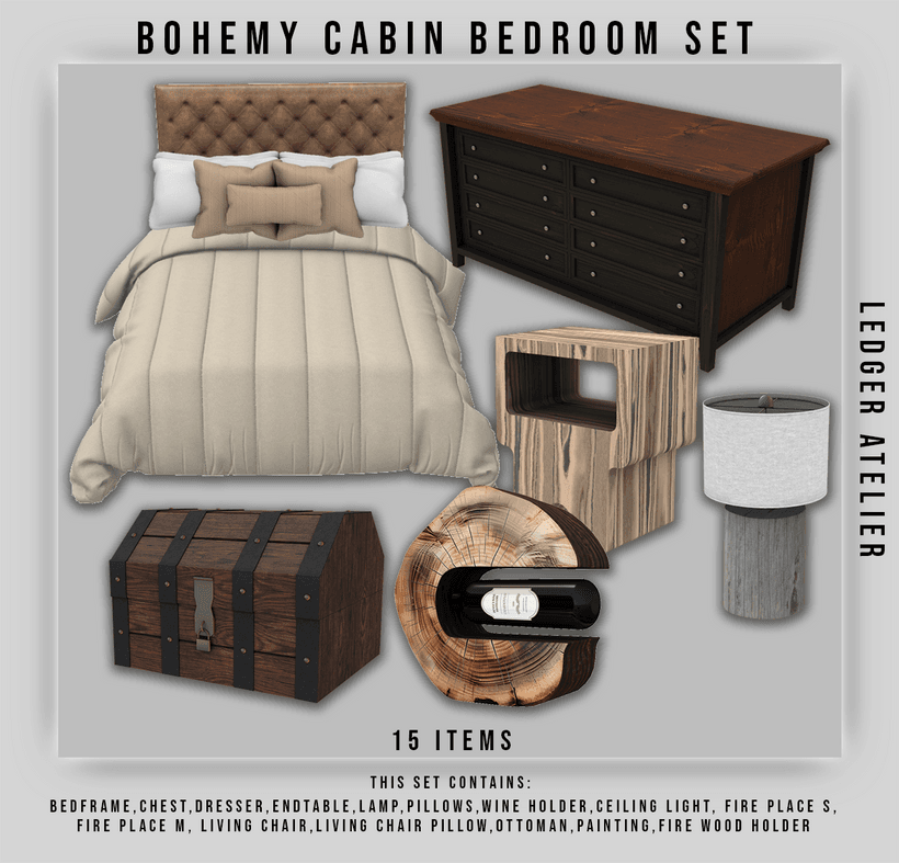 Набор для спальни Bohemy Cabin Bedroom